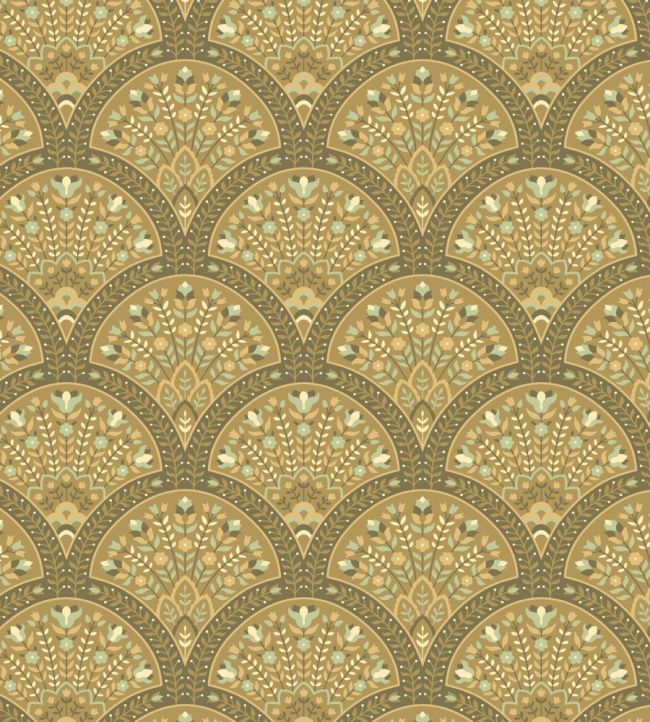 Wallace Wallpaper by Casadeco Moutarde