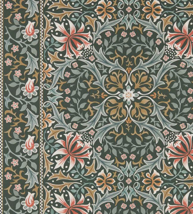 Walthamstow Wallpaper by Morris & Co Forest/Teal