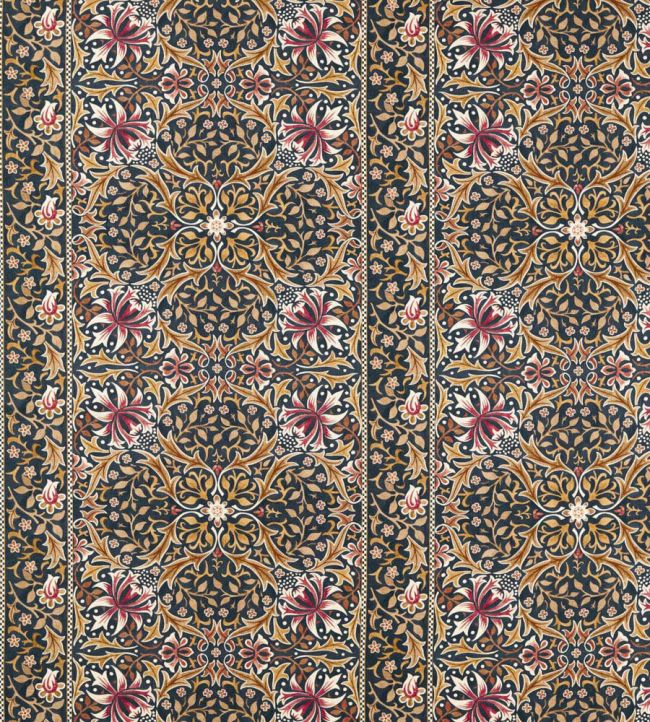 Walthamstow Fabric by Morris & Co Indigo/Gold