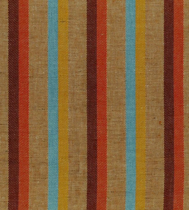Wander Stripe Fabric by Ian Mankin Mixed