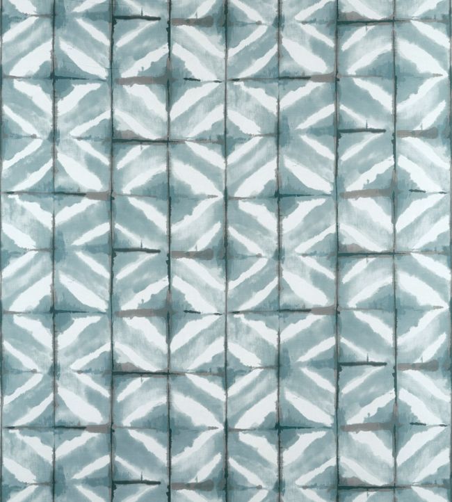 Water Blocks Fabric by Thibaut Mineral