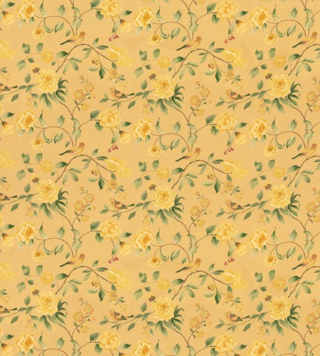 Watercolour Bird Fabric by George & Minnie Daffodil