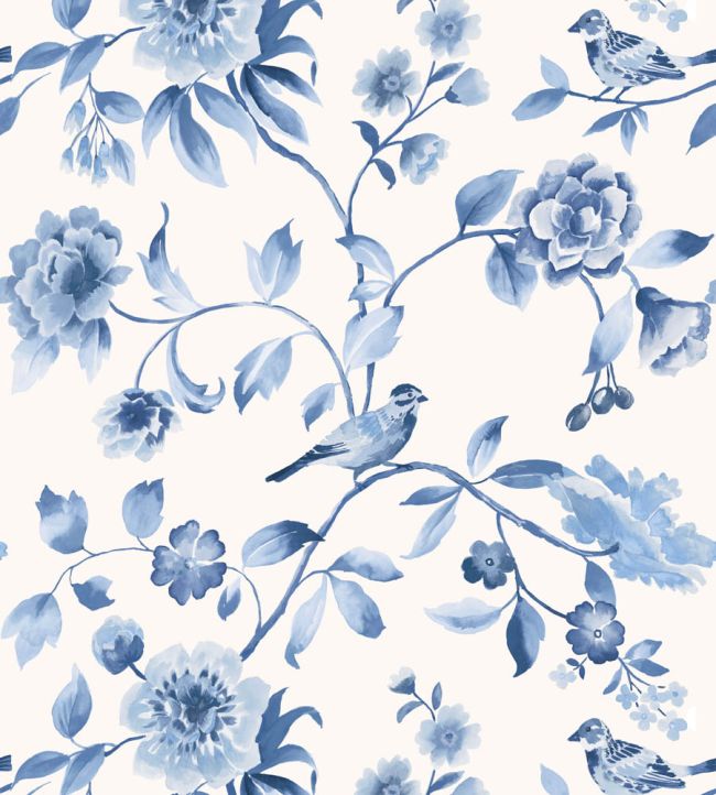 Watercolour Bird Wallpaper by George & Minnie Ink
