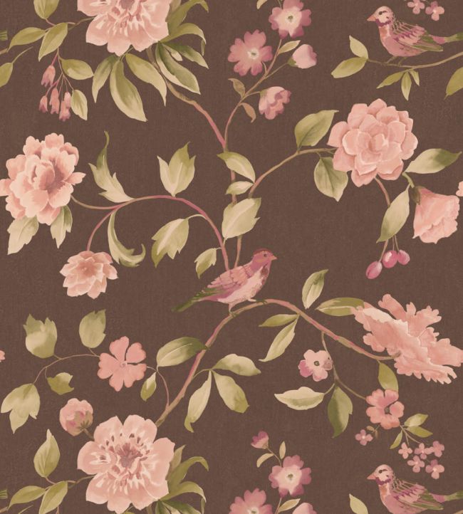 Watercolour Bird Wallpaper by George & Minnie Walnut