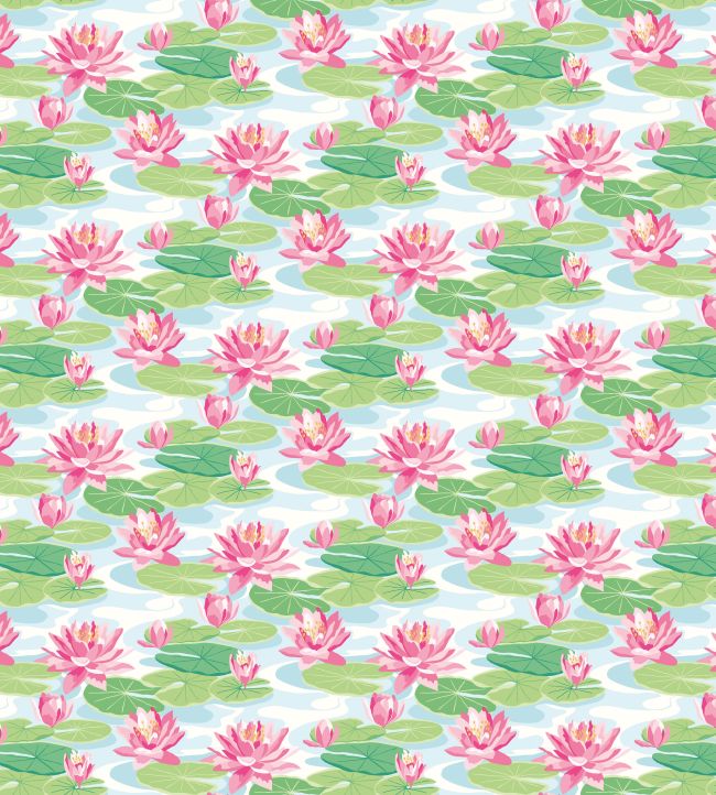 Waterlily Wallpaper by Ohpopsi Sky & Rose