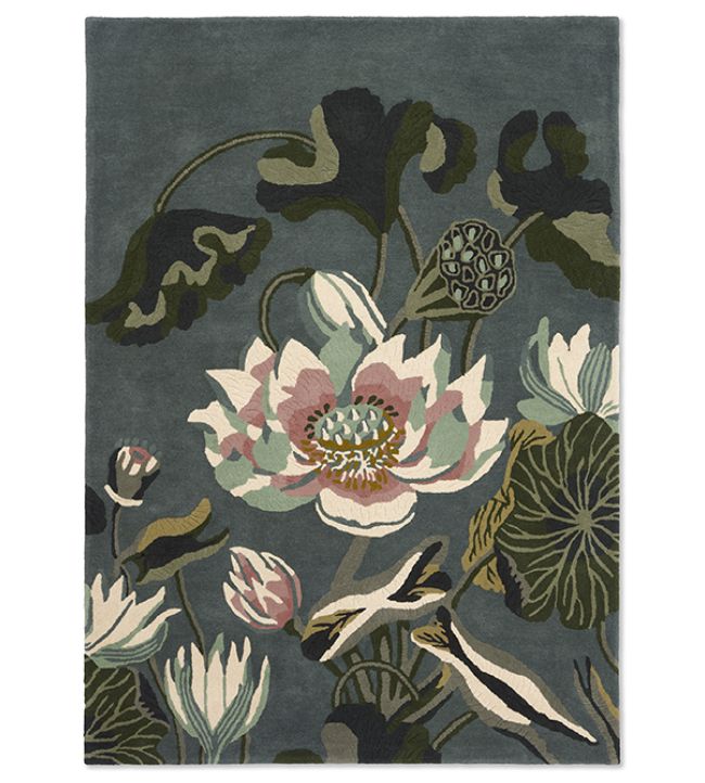 Wedgwood Waterlily rug Midnight Pond 38608-120180-US Midnight Pond