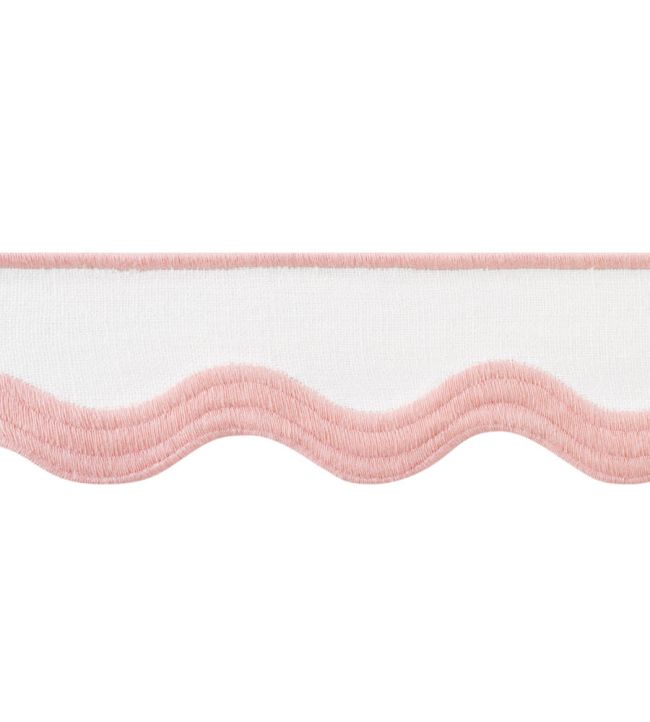 Wave Tape Trimming by Thibaut Blush on White