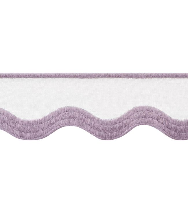 Wave Tape Trimming by Thibaut Lilac on White