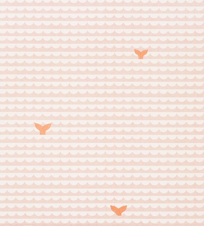 We Sailed Away Wallpaper by Christopher Farr Cloth Guava