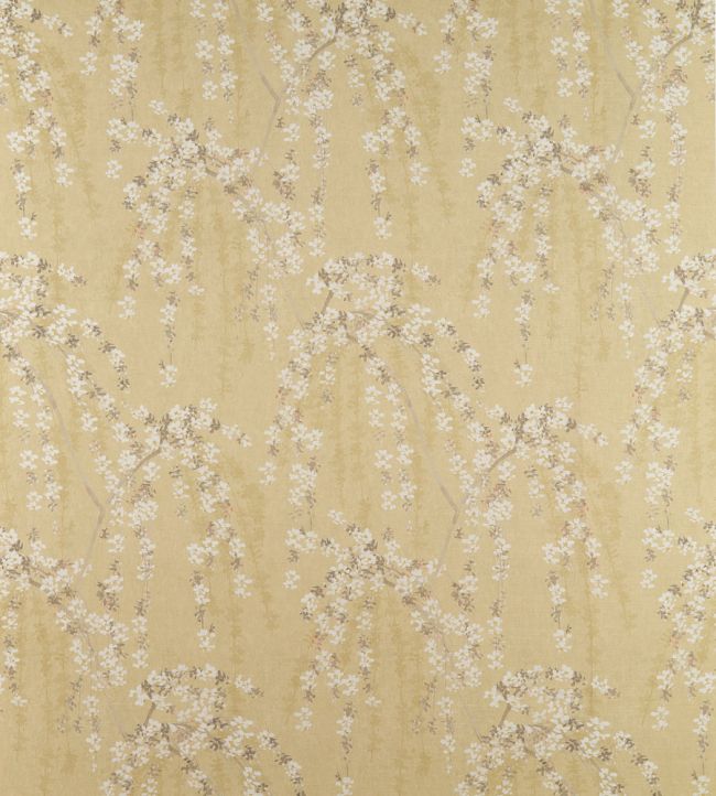 Weeping Blossom Fabric by Thibaut Gold
