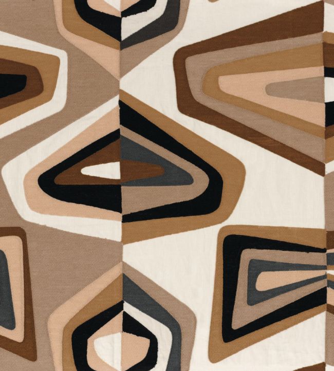 West Dream Fabric by Casamance Praline Noir