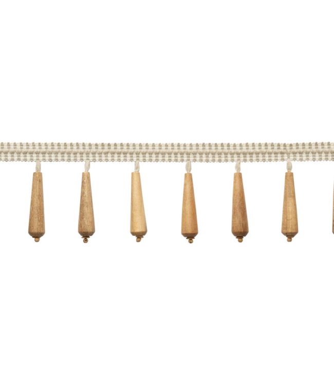 Westport Beaded Fringe Trimming by Samuel & Sons Parchment