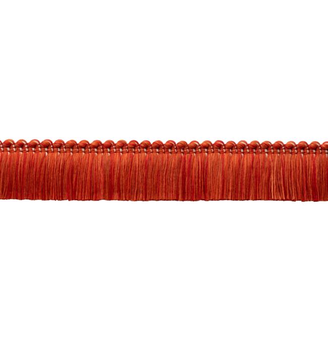Westport Brush Fringe Trimming by Samuel & Sons Red Coral