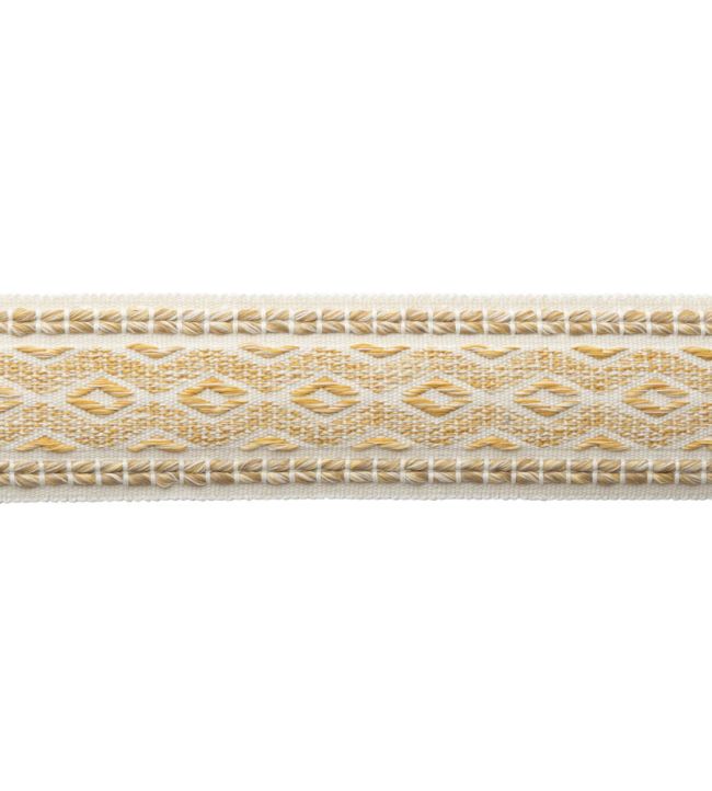 Westport Diamond Border Trimming by Samuel & Sons Beeswax