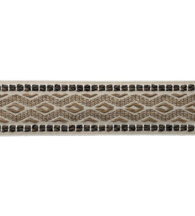 Westport Diamond Border Trimming by Samuel & Sons Flint