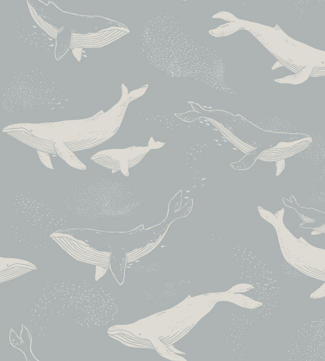 Whales Wallpaper by Borastapeter Ocean