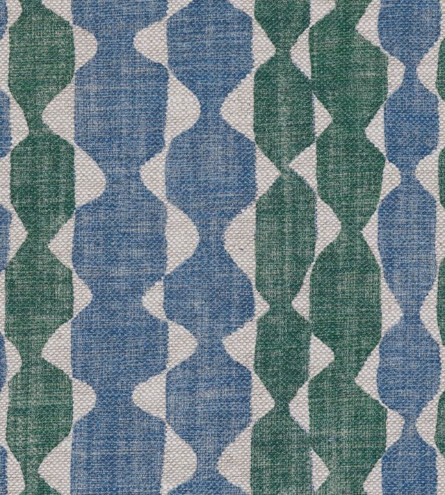 Whittle Fabric by Fermoie Blue/Green