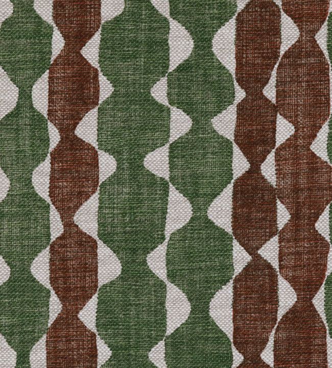 Whittle Fabric by Fermoie Green/Brown