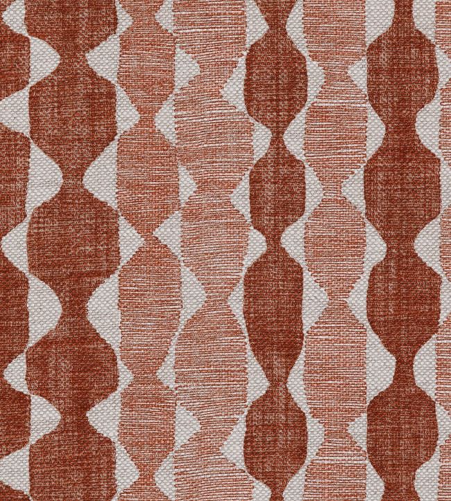 Whittle Fabric by Fermoie Rust Red