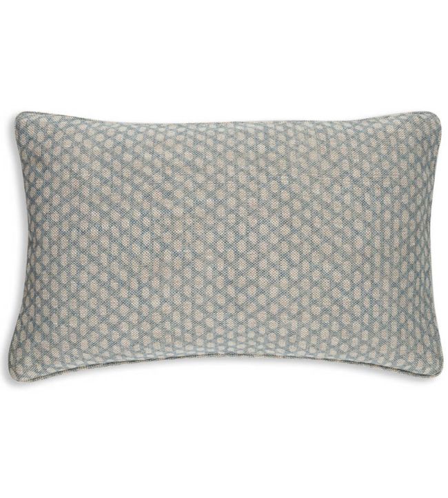 Wicker Cushion 43 x 35cm by Fermoie Light Blue