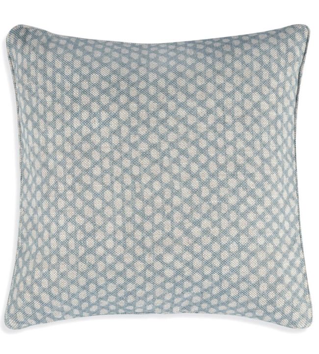 Wicker Cushion 43 x 43cm by Fermoie Light Blue