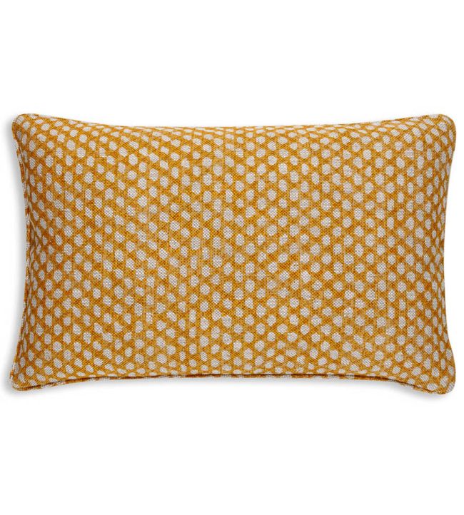 Wicker Cushion 43 x 35cm by Fermoie Yellow