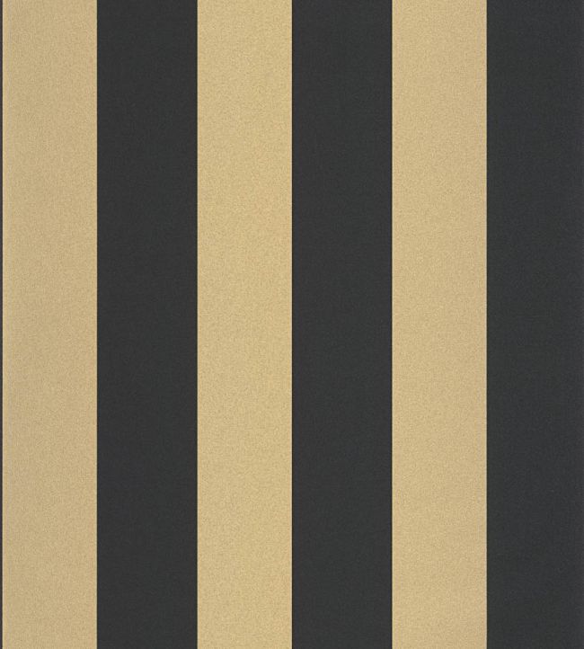Wide Lines Wallpaper by Caselio Noir Doree