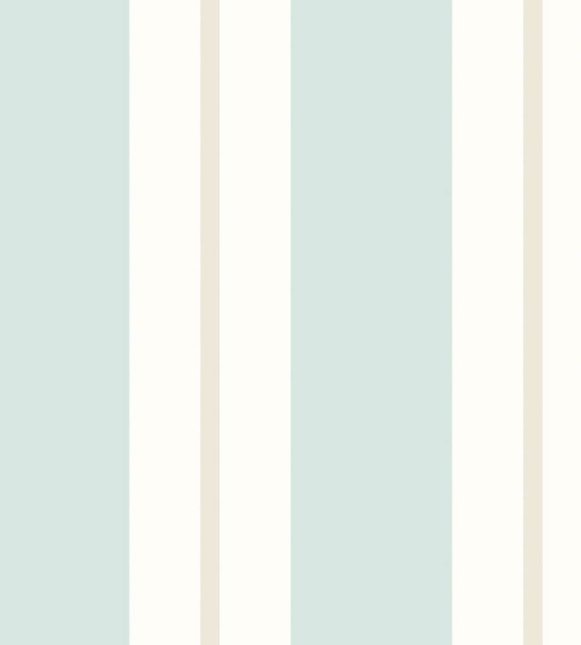 Wide Multi Stripe Wallpaper by Ohpopsi Seafoam