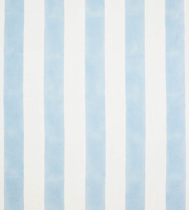 Wide Stripe Fabric by Molly Mahon Blue