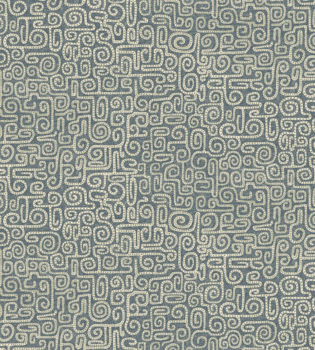 Wiggleton Wallpaper by Josephine Munsey Navy
