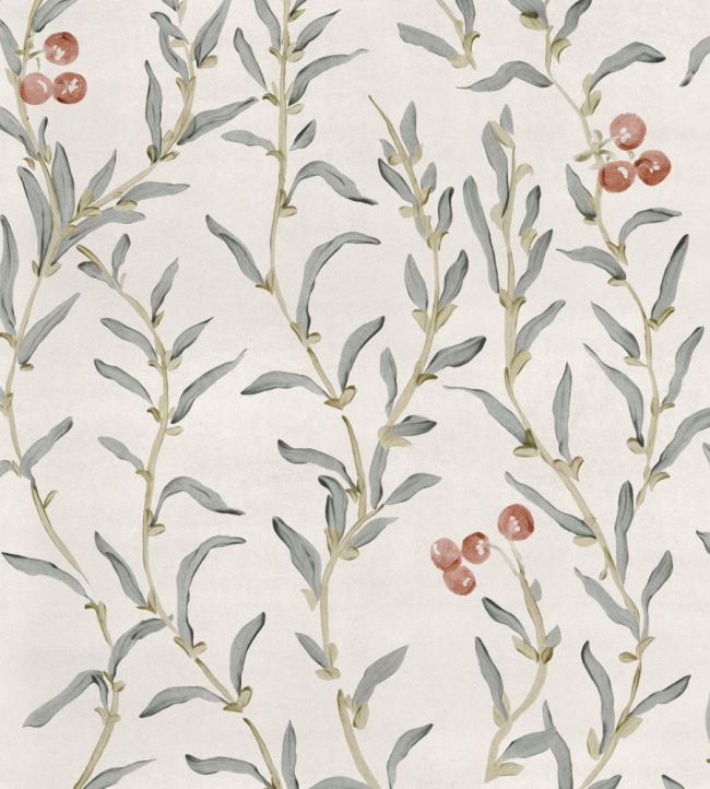 Wild Blackthorn Wallpaper by Coordonne Vermillion