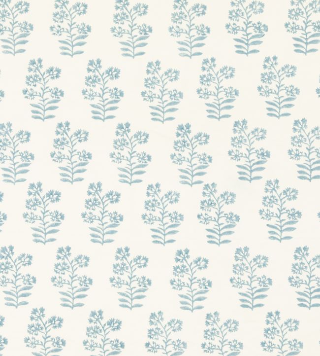 Wild Flower Fabric by Baker Lifestyle Soft Blue