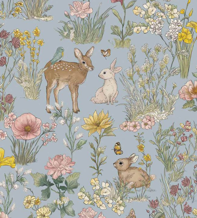Wonderland Wallpaper by Eijffinger Bluebell