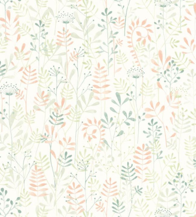 Wild Garden Wallpaper by Casadeco Vert Amande