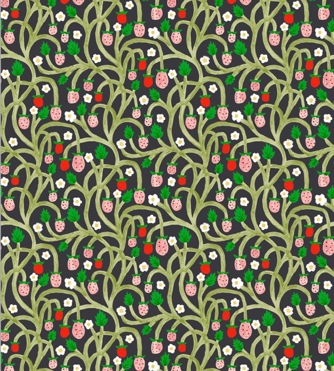 Wild Strawberries Wallpaper by DADO 03 Midnight Feast