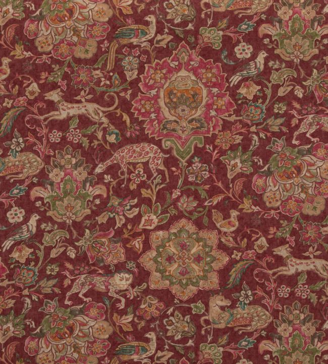 Wild Things Fabric by Mulberry Home Plum