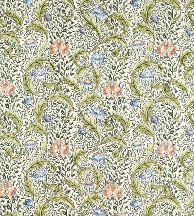 Wild Tulip & Vine Embroidery Fabric by Morris & Co Nettle/Woad
