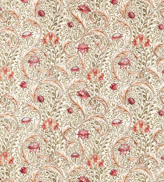 Wild Tulip & Vine Embroidery Fabric by Morris & Co Rose/Bayleaf
