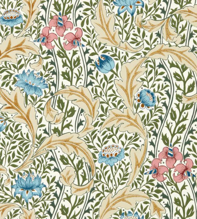 Wild Tulip & Vine Wallpaper by Morris & Co Multi