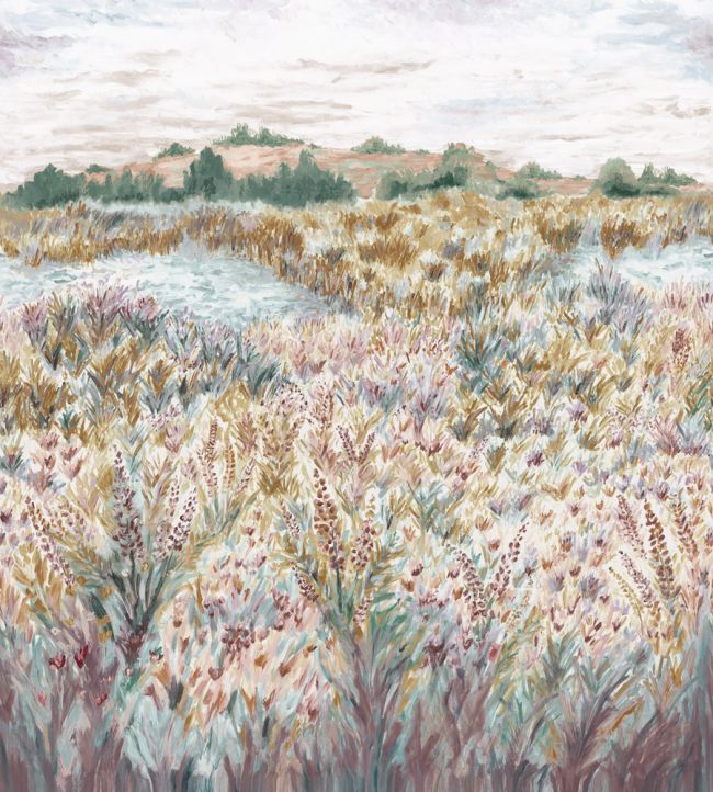 Wildbloom Mural by Clarke & Clarke Mineral/blush