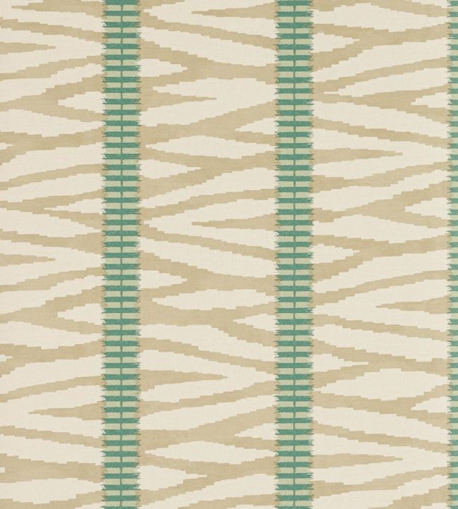 Wilder Wallpaper by Jane Churchill Taupe/Aqua
