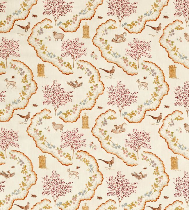 Wildflower Meadow Fabric by Sanderson Maple