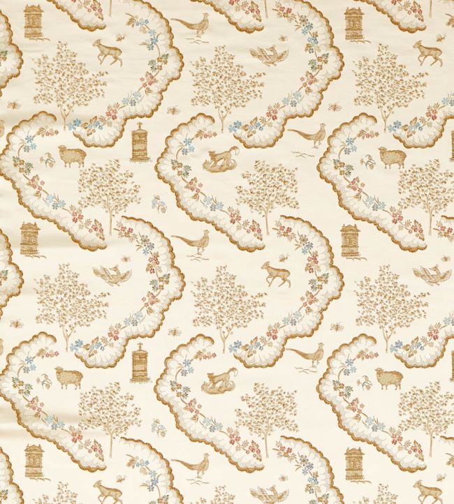 Wildflower Meadow Fabric by Sanderson Pearl