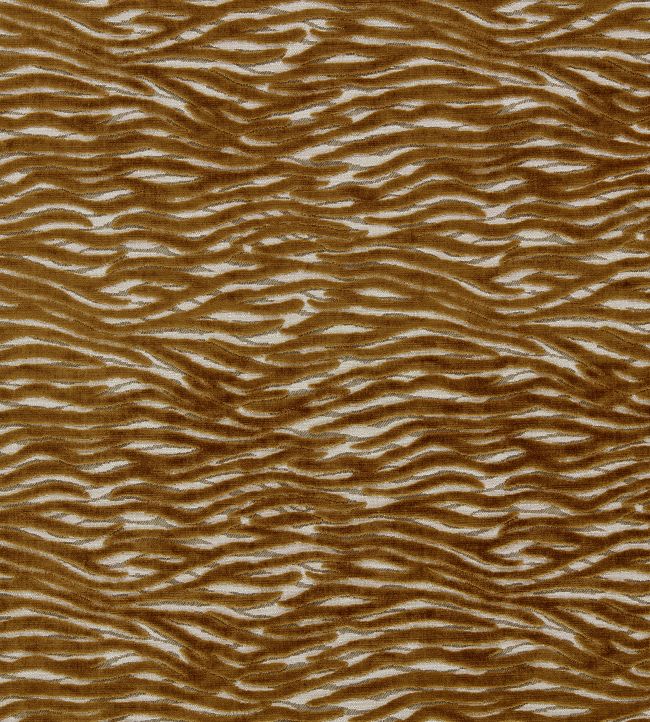 Wildstripe Fabric by Clarke & Clarke Bronze