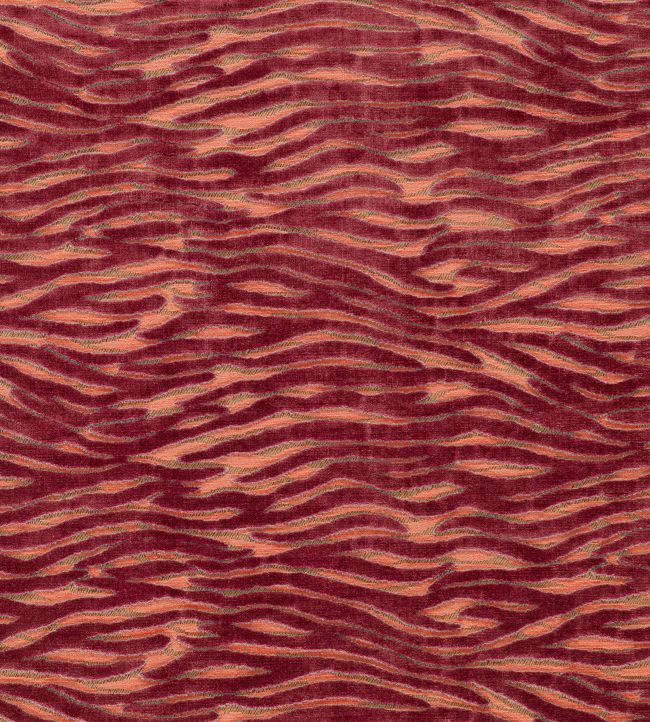 Wildstripe Fabric by Clarke & Clarke Coral