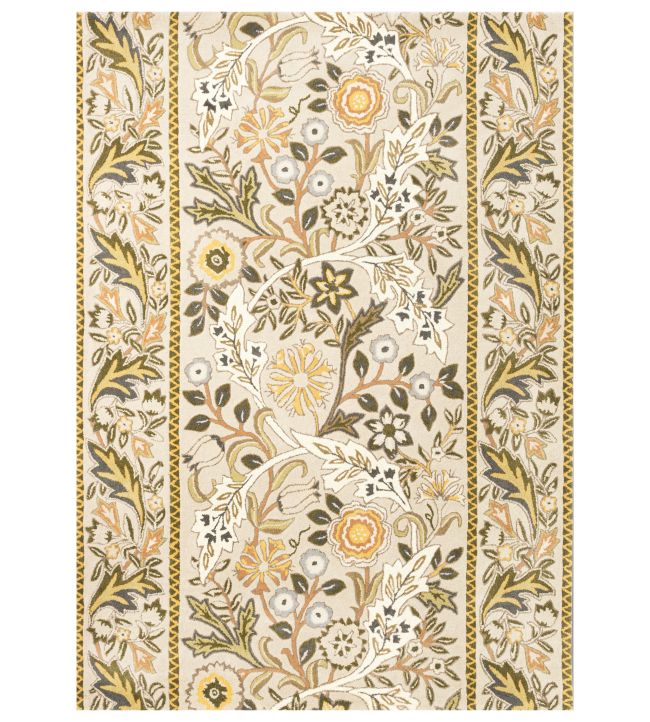Morris & Co Wilhelmina rug Linen Mustard 127401-140200-US Linen Mustard