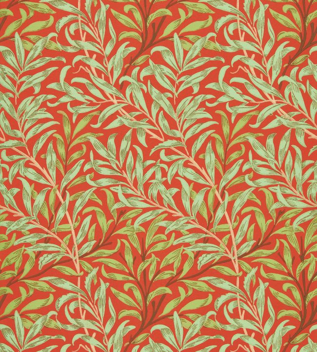 Willow Bough Wallpaper by Morris & Co Tomato/Olive