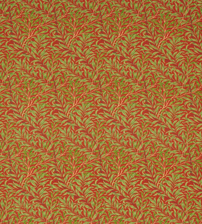 Willow Bough Fabric by Morris & Co Tomato/Olive