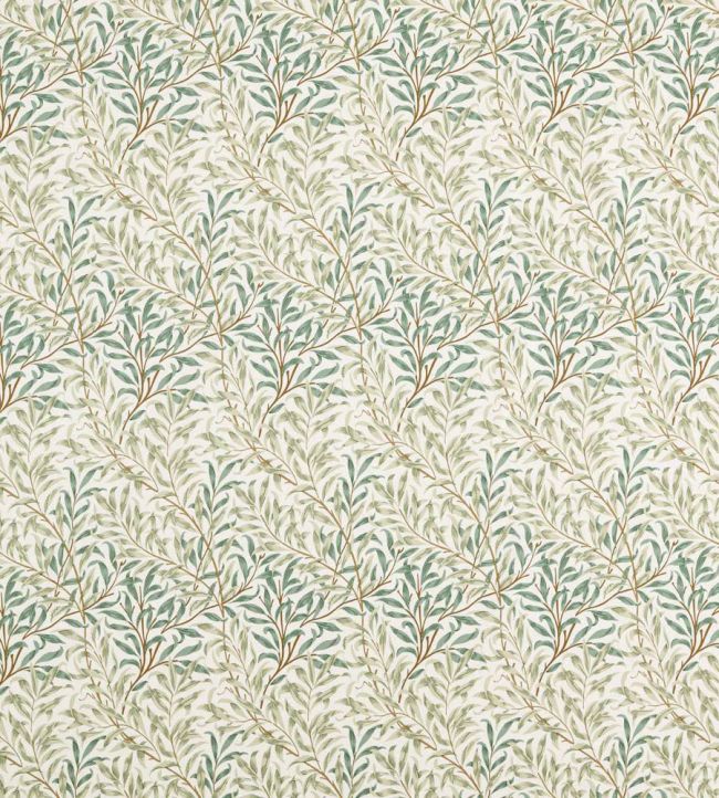 Willow Boughs Wide Width Fabric by Morris & Co Soft Teal/Mint