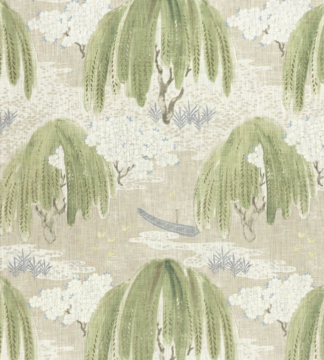 Willow Tree Fabric by Anna French Beige